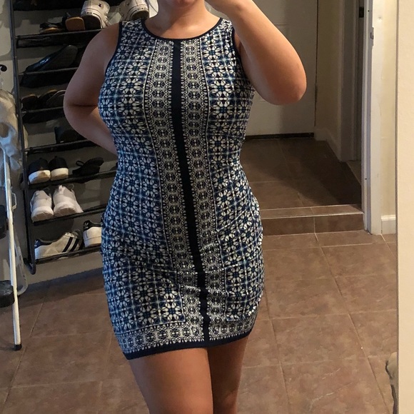 Dresses & Skirts - Blue and white dress